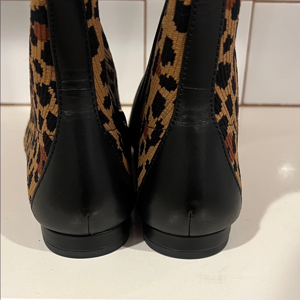Kate Spade Mikayla Leopard Print Knee-High Boots Black Accents Size 6.5 NWOT - Picture 4 of 8
